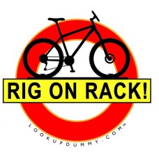 Rig on Rack - Bike Roof Rack and Bike Rear Rack Windshield Reminder and Warning System - A Non-Adhesive Removable and Reusable Vinyl Window Cling - Save Your Bike Car and Rack from Damage! - B01HPL1STS